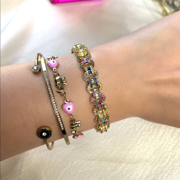 14K Multi Bangle Bracelet - Picture 5 of 5